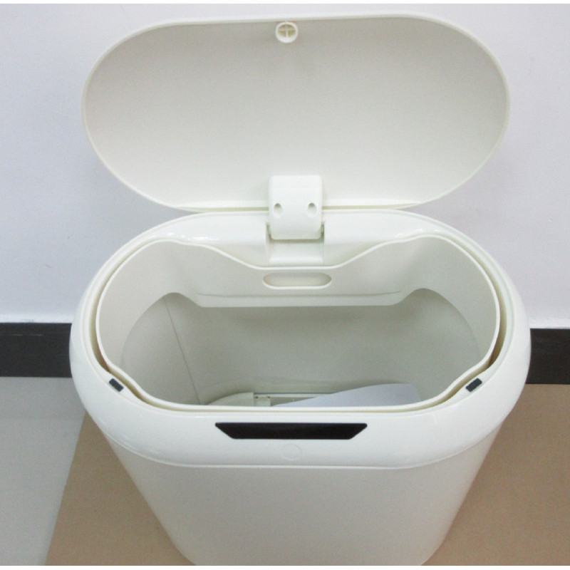 Мусорное ведро сенсорное овальное Mixxus Premium Topper-TC0112 White 12л цвет белый