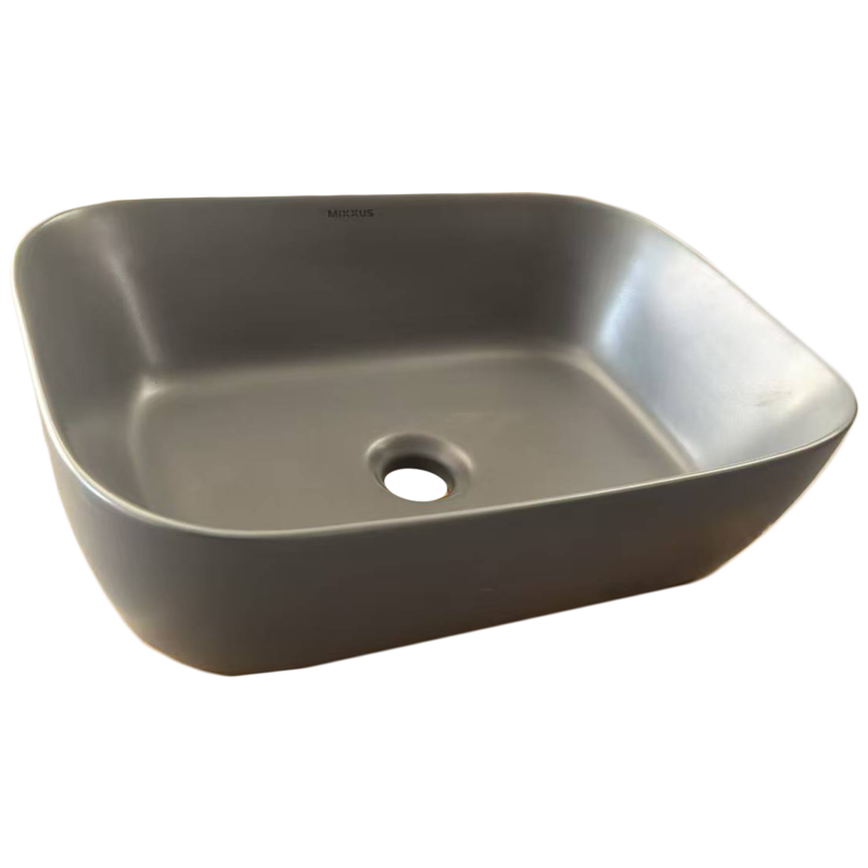 Раковина накладная Mixxus Premium DIVERSE-0116 GRAY 455x330x135mm