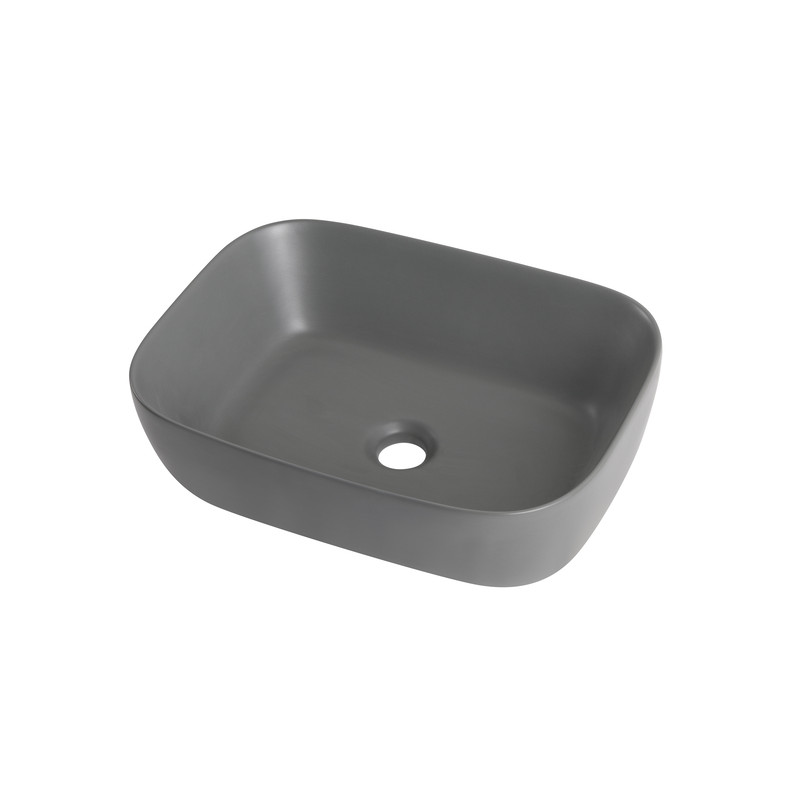 Раковина накладная Mixxus Premium DIVERSE-0116 GRAY 455x330x135mm
