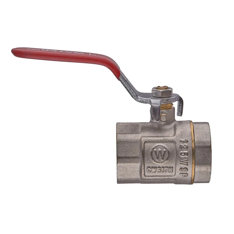 Кран шаровой ГГР Waterpro WP602-25FFL - 1" FFL ручка "рычаг" красная
