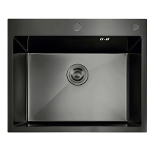 Мойка из нержавеющей стали MIXXUS MH5843 DECOR NANO-BLACK (3.0/0.8) цвет графит