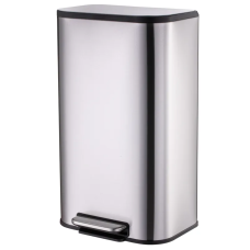 Мусорное ведро с плавным закрытием прямоугольное Mixxus Cubic-TC0112 SS Color 12л цвет нержавейка (