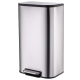 Мусорное ведро с плавным закрытием прямоугольное Mixxus Cubic-TC0112 SS Color 12л цвет нержавейка (