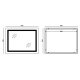 Зеркало Mixxus WARM MR12-90x70-REVERSE с LED Touch, Anti-fog, димером, рег. яркости