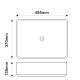 Раковина накладная Mixxus Premium BEVEL-0102 MARBLE 495х370х135mm