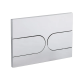 Панель смыва Koer KT-0604-01 240x160x10mm пластиковая, закругленная кнопка