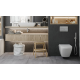 Панель смыва Koer KT-0604-01 240x160x10mm пластиковая, закругленная кнопка
