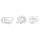 Унитаз подвесной Mixxus Premium ELLIPSE-0309-T1 GRAY 530x360x350mm система смыва TORNADO 1.0 (MP665