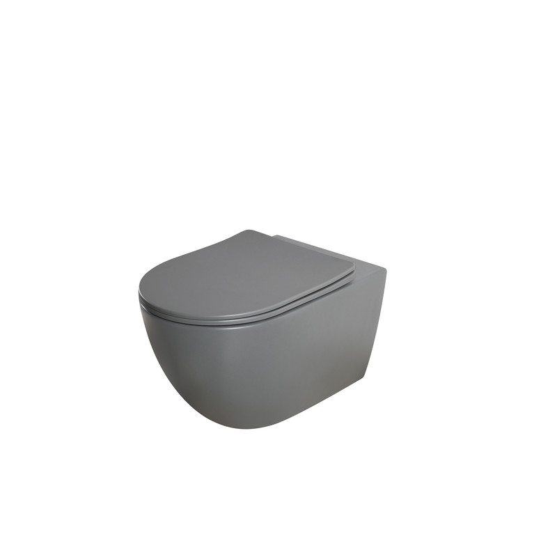 Унитаз подвесной Mixxus Premium ELLIPSE-0309-T1 GRAY 530x360x350mm система смыва TORNADO 1.0 (MP665