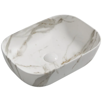 Раковина накладная MIXXUS PREMIUM DIVERSE-0114 MARBLE 455х325х135mm