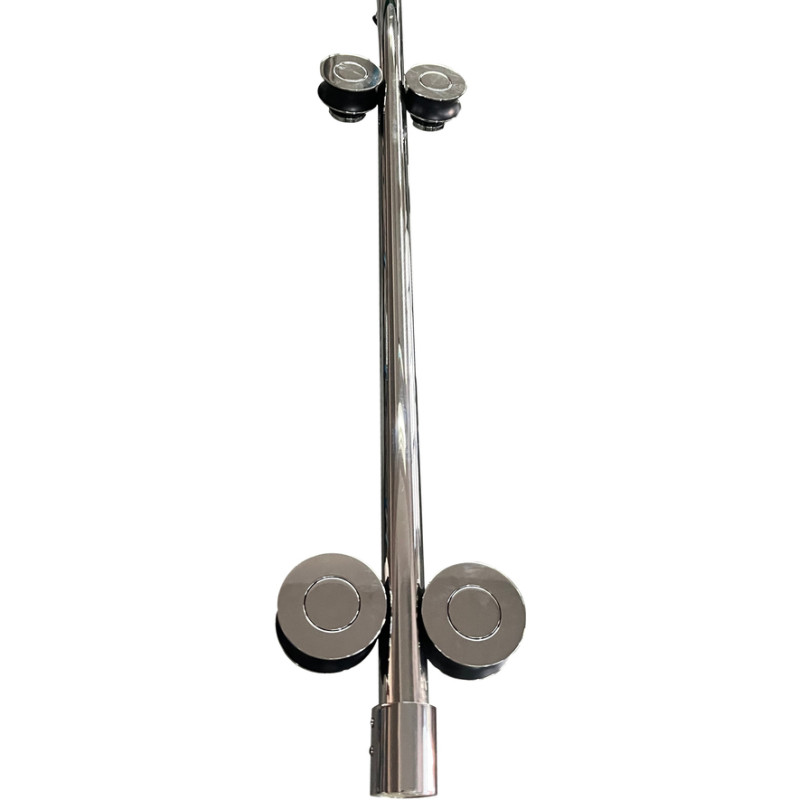 Дверь в нишу Koer SR SD06-140x220-TR-01 прозрачное стекло Easy Clean 8мм, хром