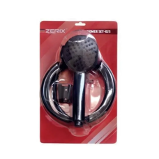 Душевой набор Shower Zerix SET-02B (шланг, лейка, кронштейн) цвет черный