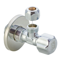 Кран вентильный Koer 1/2x3/8 с накидной гайкой (KR.510)