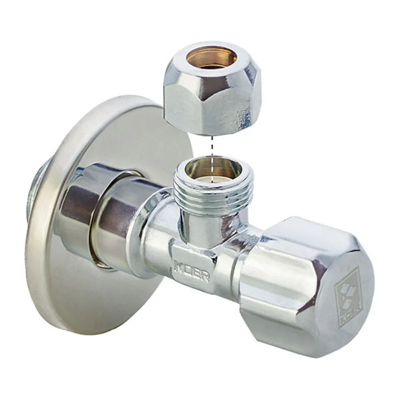 Кран вентильный Koer 1/2x3/8 с накидной гайкой (KR.510)