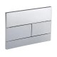 Панель смыва Koer KT-0603-01 240x160x10mm пластиковая, линейная кнопка