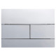 Панель смыва Koer KT-0603-01 240x160x10mm пластиковая, линейная кнопка
