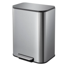 Мусорное ведро с плавным закрытием прямоугольное Mixxus Cubic-TC0105 SS Color 5л цвет нержавейка (M
