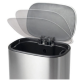 Мусорное ведро с плавным закрытием прямоугольное Mixxus Cubic-TC0105 SS Color 5л цвет нержавейка (M