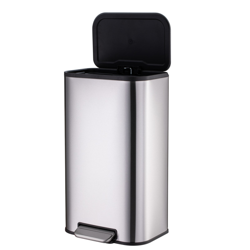 Мусорное ведро с плавным закрытием прямоугольное Mixxus Cubic-TC0105 SS Color 5л цвет нержавейка (M
