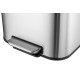Мусорное ведро с плавным закрытием прямоугольное Mixxus Cubic-TC0105 SS Color 5л цвет нержавейка (M