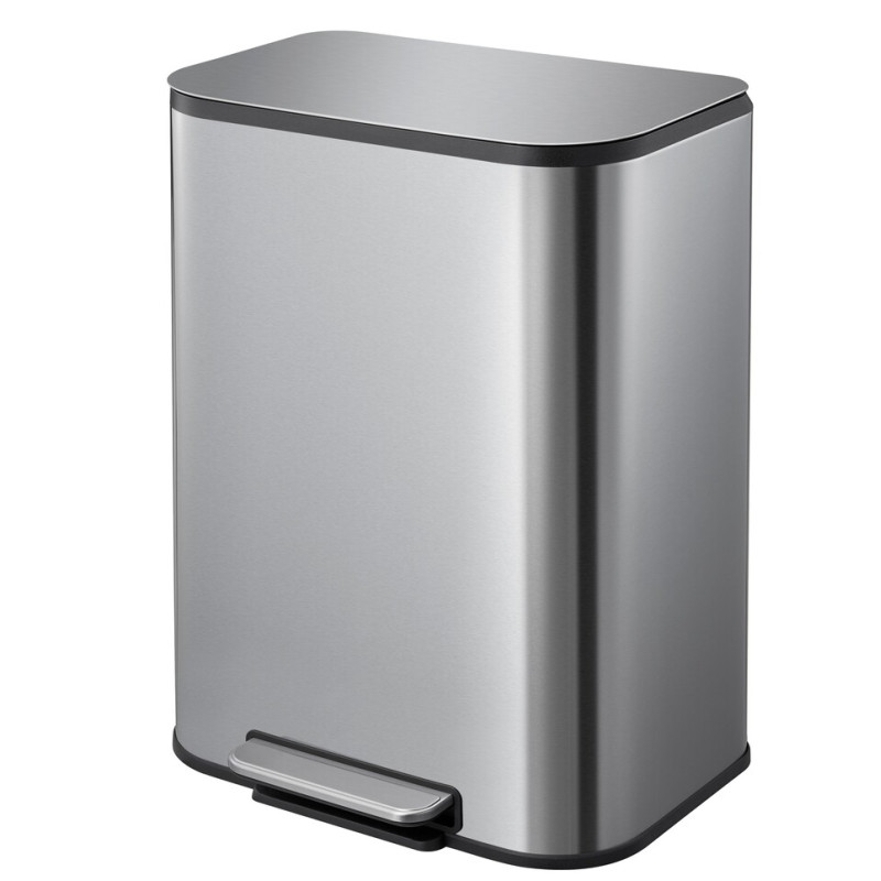 Мусорное ведро с плавным закрытием прямоугольное Mixxus Cubic-TC0105 SS Color 5л цвет нержавейка (M