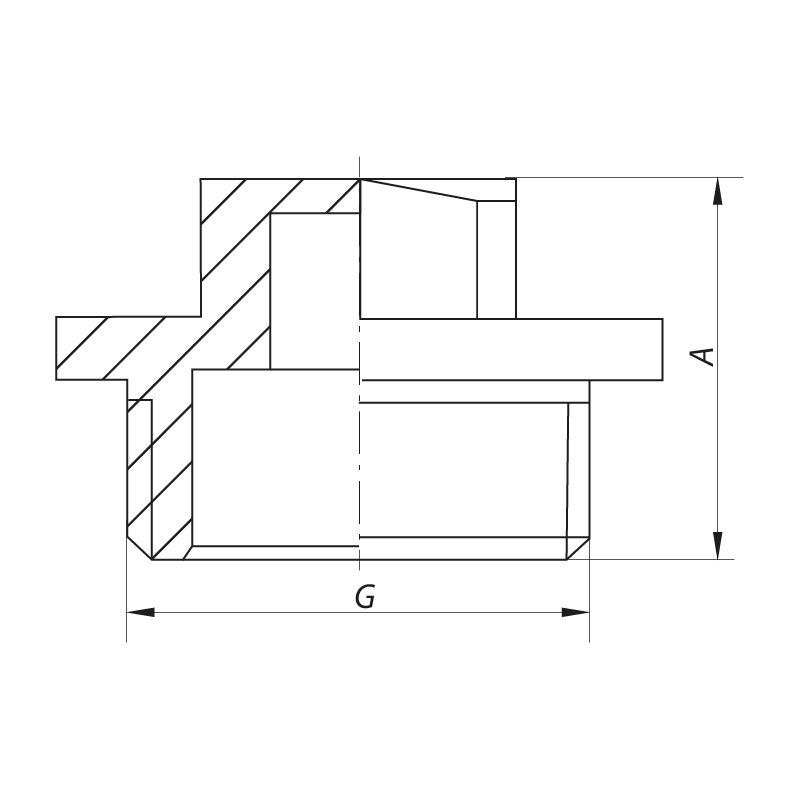 Заглушка Н Koer KF.P06M - 1/2''