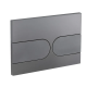Панель смыва Koer KT-0604-07 240x160x10mm пластиковая, закругленная кнопка