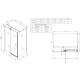 Душевая кабина без поддона Koer SR SC02-100x80x200-TR-01 прозрачное стекло Easy Clean 8мм, хром (KR