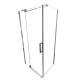 Душевая кабина без поддона Koer SR SC02-100x80x200-TR-01 прозрачное стекло Easy Clean 8мм, хром (KR