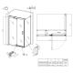 Душевая кабина без поддона Koer SR SC02-100x80x200-TR-01 прозрачное стекло Easy Clean 8мм, хром (KR