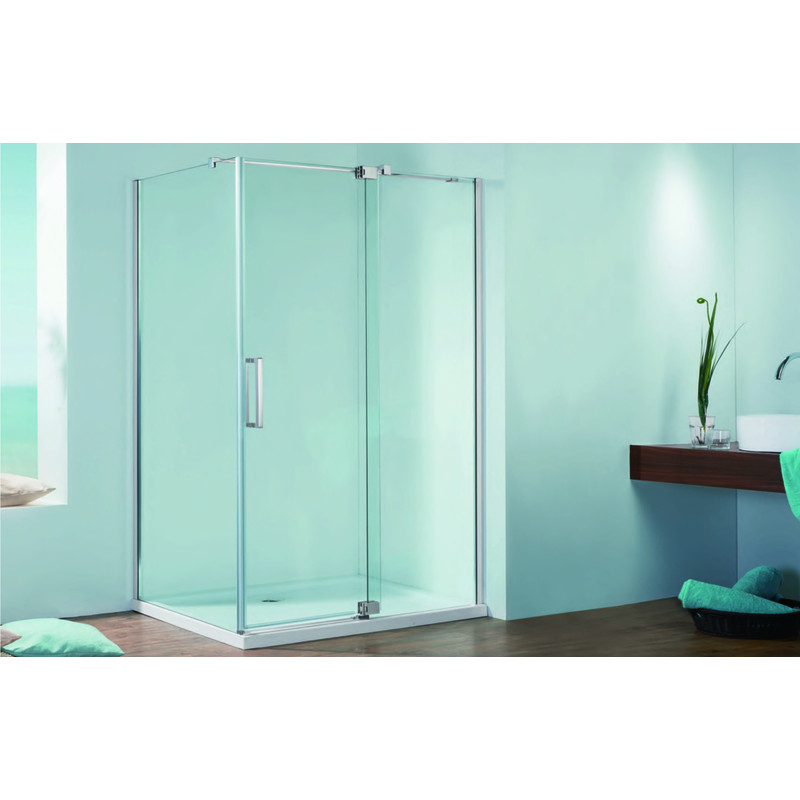 Душевая кабина без поддона Koer SR SC02-100x80x200-TR-01 прозрачное стекло Easy Clean 8мм, хром (KR