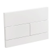 Панель смыва Koer KT-0603-03 240x160x10mm пластиковая, линейная кнопка