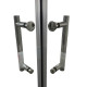 Душевая кабина без поддона Koer SR SC03-100x100x200-TR-01 прозрачное стекло Easy Clean 6мм, хром (K