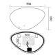 Зеркало Mixxus Premium DIVERSE MA01-90x60-REVERSE (LED Touch, Anti-fog, димер (3-6,5kK))