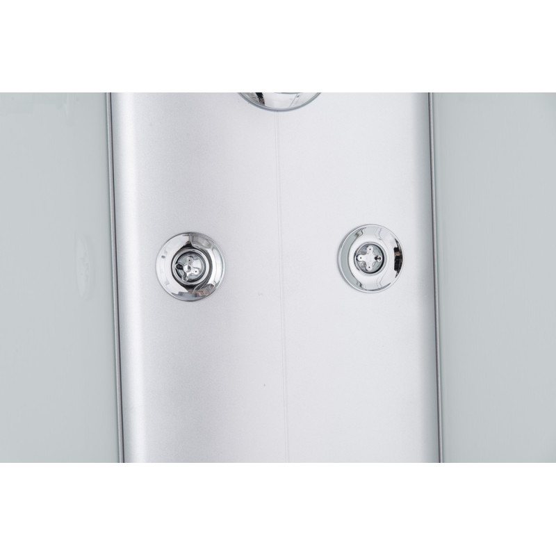 Бокс душевой с гидромассажем Mixxus STRONG SBH01-90x90x215-GR SATIN с высоким поддоном