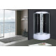 Бокс душевой с гидромассажем Mixxus STRONG SBH01-90x90x215-GR SATIN с высоким поддоном