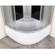 Бокс душевой с гидромассажем Mixxus STRONG SBH01-90x90x215-GR SATIN с высоким поддоном