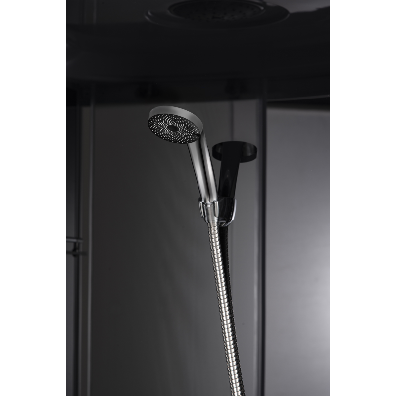 Бокс душевой с гидромассажем Mixxus STRONG SBH01-90x90x215-GR SATIN с высоким поддоном