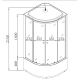 Бокс душевой с гидромассажем Mixxus STRONG SBH01-90x90x215-GR SATIN с высоким поддоном