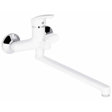 Смеситель для ванны Plamix Afina-006 EURO White (без шланга и лейки)