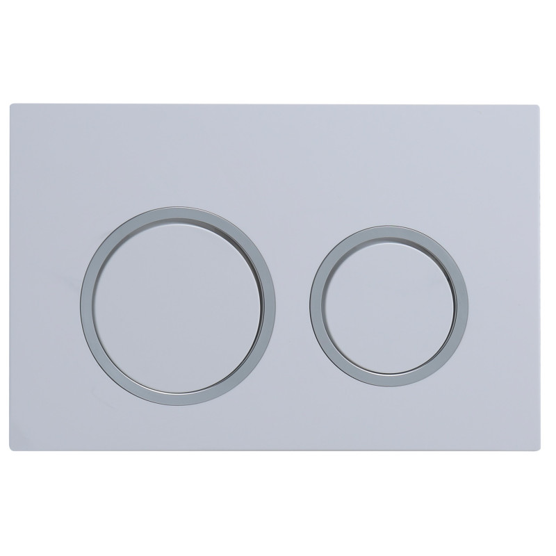 Панель смыва Koer KT-0605-03 220x140x12mm пластиковая, кнопка круглая