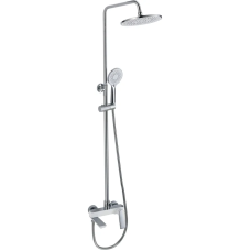 Душова колона Mixxus Premium DERBY 009-J WHITE-CHROME зі змішувачем