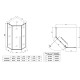 Душевая кабина без поддона Koer SR SC06-100x100x200-TR-01 прозрачное стекло Easy Clean 8мм, хром (K
