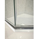 Душевая кабина без поддона Koer SR SC06-100x100x200-TR-01 прозрачное стекло Easy Clean 8мм, хром (K