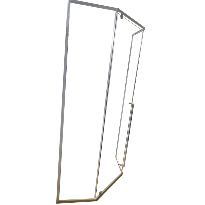 Душевая кабина без поддона Koer SR SC06-100x100x200-TR-01 прозрачное стекло Easy Clean 8мм, хром (K