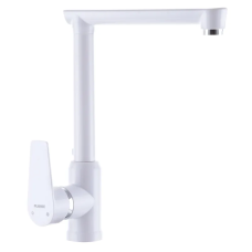 Смеситель для кухни Plamix Mario-017 White (с подводкой)