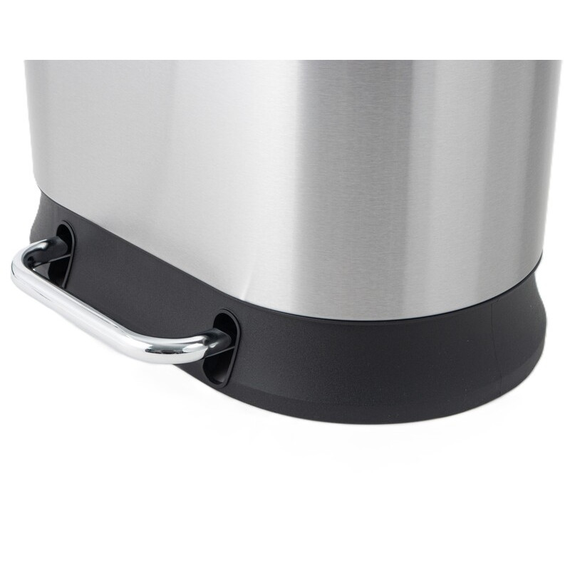 Мусорное ведро с плавным закрытием овальное Mixxus Premium Strong-TC0105 SS Color 5л цвет нержавейк