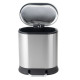 Мусорное ведро с плавным закрытием овальное Mixxus Premium Strong-TC0105 SS Color 5л цвет нержавейк
