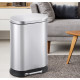 Мусорное ведро с плавным закрытием овальное Mixxus Premium Strong-TC0105 SS Color 5л цвет нержавейк