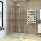 Душевая кабина без поддона Koer SR SC05-90x90x195-TR-01 прозрачное стекло Easy Clean 6мм, хром (KR5